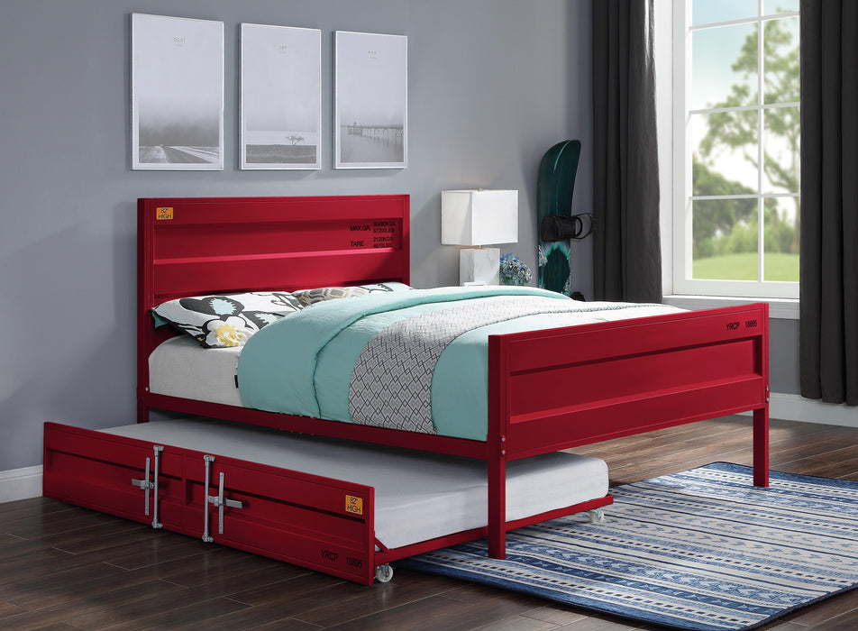 Cargo Red Full Bed - Marjories Furniture (Las Vegas, NV)