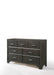 Carine II Gray Dresser - Marjories Furniture (Las Vegas, NV)