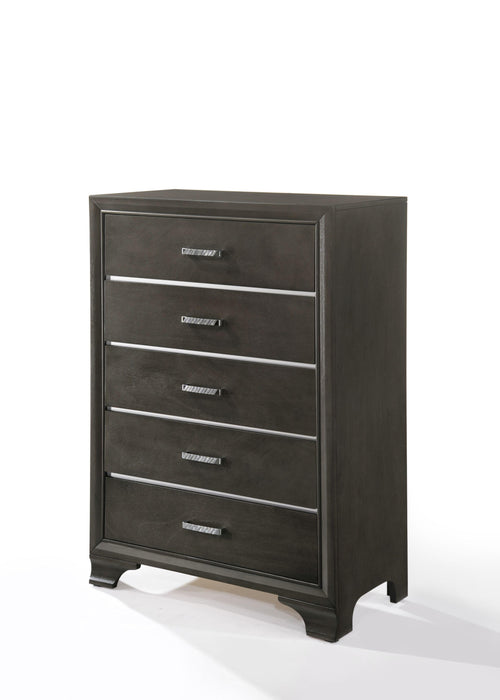 Carine II Gray Chest - Marjories Furniture (Las Vegas, NV)