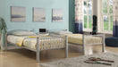 Cayelynn Silver Bunk Bed (Twin/Twin) - Marjories Furniture (Las Vegas, NV)