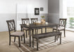 Claudia II Weathered Gray Dining Table - Marjories Furniture (Las Vegas, NV)