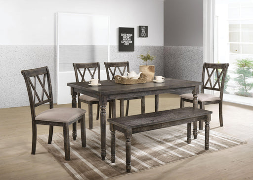Claudia II Weathered Gray Dining Table - Marjories Furniture (Las Vegas, NV)