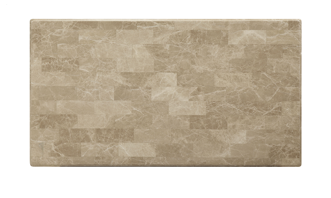 Daesha Marble & Antique Gold Coffee Table - Marjories Furniture (Las Vegas, NV)