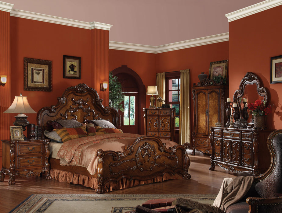 Dresden Cherry Oak California King Bed - Marjories Furniture (Las Vegas, NV)