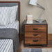 Eloy Walnut & Espresso Accent Table - Marjories Furniture (Las Vegas, NV)