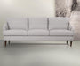 Helena Pearl Gray Leather Sofa - Marjories Furniture (Las Vegas, NV)