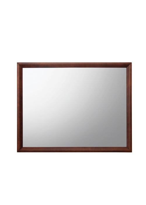 Ilana Brown Cherry Mirror - Marjories Furniture (Las Vegas, NV)