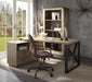 Jennavieve Gold Aluminum Desk - Marjories Furniture (Las Vegas, NV)