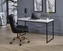 Jurgen Antique White & Black Desk - Marjories Furniture (Las Vegas, NV)