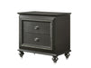 Kaitlyn Metallic Gray Nightstand - Marjories Furniture (Las Vegas, NV)