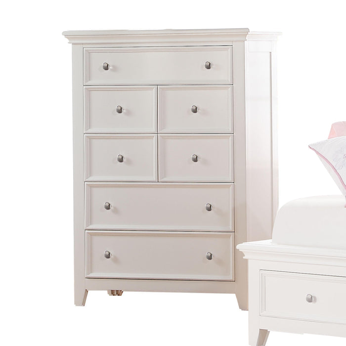 Lacey White Chest - Marjories Furniture (Las Vegas, NV)