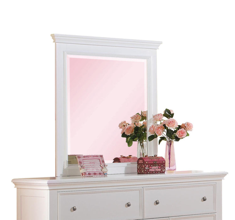 Lacey White Mirror - Marjories Furniture (Las Vegas, NV)