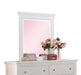 Lacey White Mirror - Marjories Furniture (Las Vegas, NV)