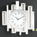 Lavina Mirrored & Faux Diamonds Wall Clock - Marjories Furniture (Las Vegas, NV)