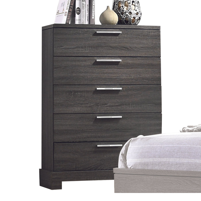 Lantha Gray Oak Chest - Marjories Furniture (Las Vegas, NV)