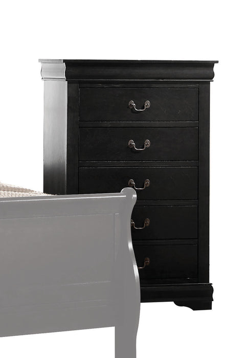 Louis Philippe Black Chest - Marjories Furniture (Las Vegas, NV)