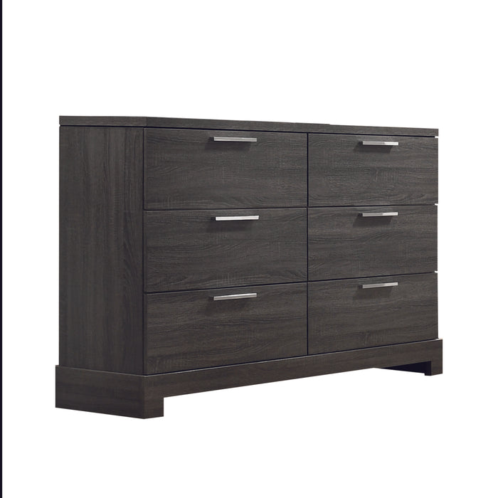 Lantha Gray Oak Dresser - Marjories Furniture (Las Vegas, NV)