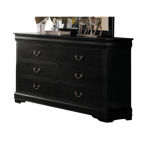 Louis Philippe Black Dresser - Marjories Furniture (Las Vegas, NV)