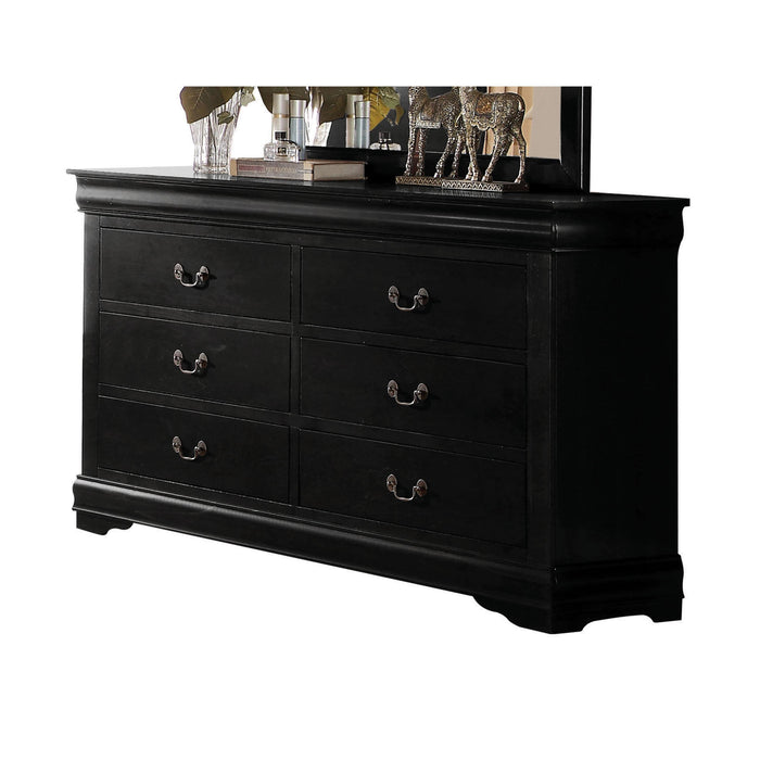 Louis Philippe Black Dresser - Marjories Furniture (Las Vegas, NV)
