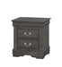 Louis Philippe Dark Gray Nightstand - Marjories Furniture (Las Vegas, NV)