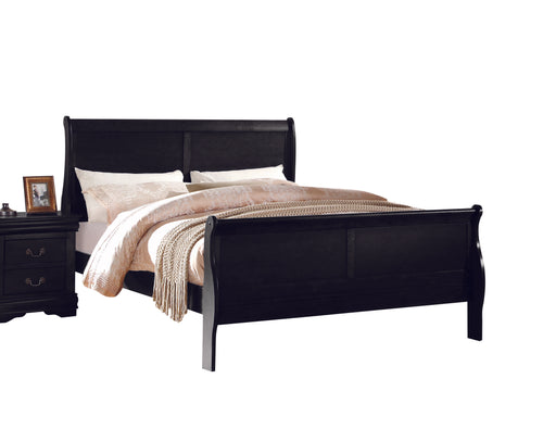 Louis Philippe Black Twin Bed - Marjories Furniture (Las Vegas, NV)