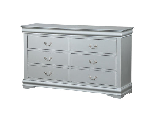 Louis Philippe Platinum Dresser - Marjories Furniture (Las Vegas, NV)