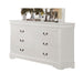 Louis Philippe White Dresser - Marjories Furniture (Las Vegas, NV)