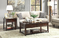 Malachi Walnut Coffee Table - Marjories Furniture (Las Vegas, NV)