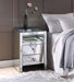 Malish Mirrored Accent Table (LED) - Marjories Furniture (Las Vegas, NV)