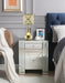 Maisha Mirrored & Faux Crystals Accent Table - Marjories Furniture (Las Vegas, NV)