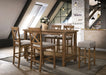 Martha II Weathered Oak Counter Height Table - Marjories Furniture (Las Vegas, NV)