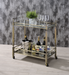 Matiesen Antique Gold & Clear Glass Serving Cart - Marjories Furniture (Las Vegas, NV)