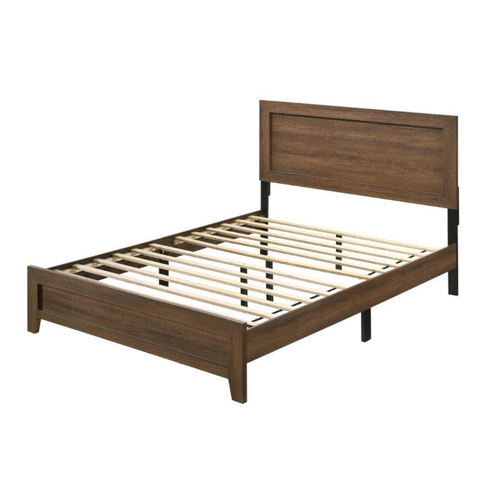 Miquell - Queen Bed - Brown, Light - 84" - Marjories Furniture (Las Vegas, NV)