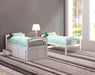 Micah White Bunk Bed & Trundle (Twin/Twin) - Marjories Furniture (Las Vegas, NV)