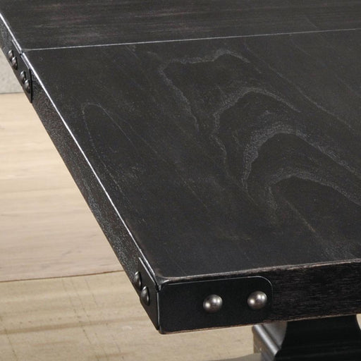 Morland Vintage Black Dining Table - Marjories Furniture (Las Vegas, NV)