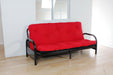 Nabila Red & Black Full Futon Mattress, 6"H - Marjories Furniture (Las Vegas, NV)