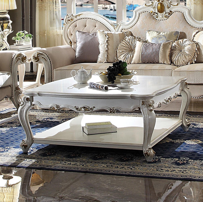 Picardy Antique Pearl Coffee Table - Marjories Furniture (Las Vegas, NV)