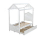 Rapunzel White Twin Bed - Marjories Furniture (Las Vegas, NV)