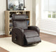Ricardo Brown PU Recliner w/Power Lift - Marjories Furniture (Las Vegas, NV)