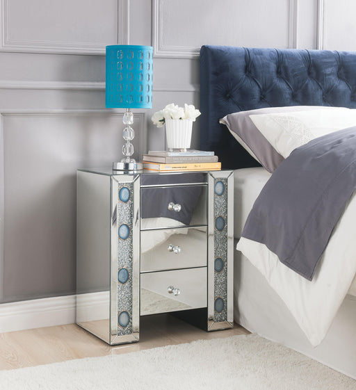 Sonia Mirrored & Faux Agate Accent Table - Marjories Furniture (Las Vegas, NV)