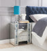 Sonia Mirrored & Faux Agate Accent Table - Marjories Furniture (Las Vegas, NV)