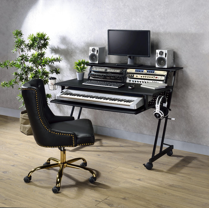 Suitor Black Computer Desk - Marjories Furniture (Las Vegas, NV)