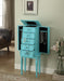 Tammy Light Blue Jewelry Armoire - Marjories Furniture (Las Vegas, NV)
