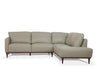 Tampa Airy Green Leather Sectional Sofa - Marjories Furniture (Las Vegas, NV)