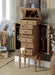 Taline Weathered Oak Jewelry Armoire - Marjories Furniture (Las Vegas, NV)