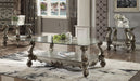 Versailles Antique Platinum & Clear Glass Coffee Table - Marjories Furniture (Las Vegas, NV)