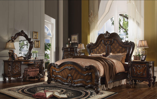 Versailles Cherry Oak Queen Bed - Marjories Furniture (Las Vegas, NV)