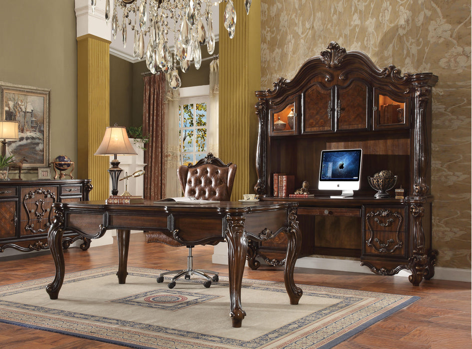 Versailles Cherry Oak Computer Desk & Hutch - Marjories Furniture (Las Vegas, NV)