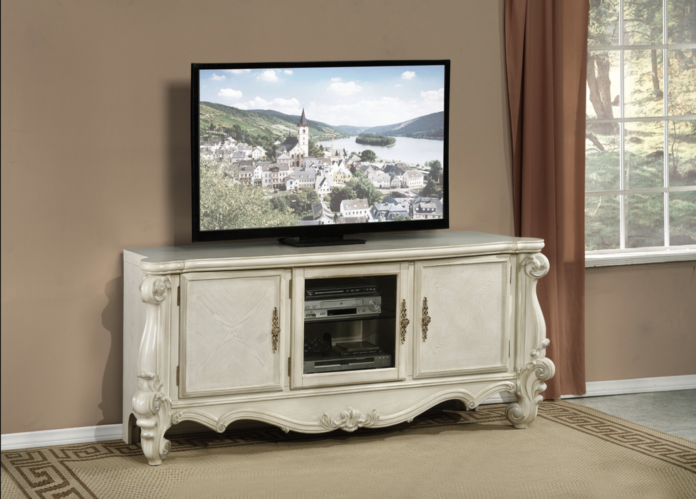 Versailles Bone White TV Stand - Marjories Furniture (Las Vegas, NV)