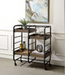 Vorrik Black & Walnut Serving Cart - Marjories Furniture (Las Vegas, NV)
